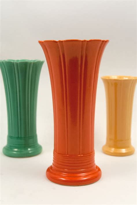 Red Vintage Fiestaware Vase For Sale 12 Inch Largest Size Old Original