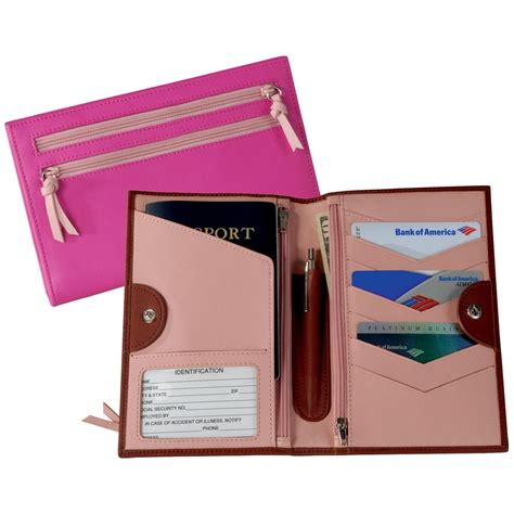 Vintage women's wristlet wallet handmade brush off leather purse. Women's Royce Leather® Passport Travel Wallet - 160035 ...