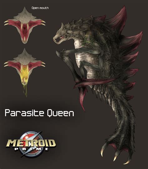i drew the parasite queen from metroid prime r metroid