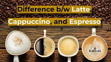 Difference Between Latte Cappuccino And Espresso Complete Guide