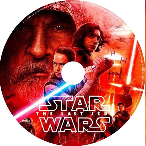 Star Wars The Last Jedi 2018 R0 Custom Dvd Label Dvdcovercom