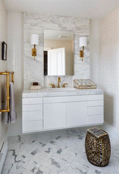 25 Luxury Gold Master Bathroom Designs With Gold Fixtures Pictures