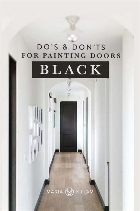 Dos And Donts For Painting Your Doors Black Colour Expert Advice