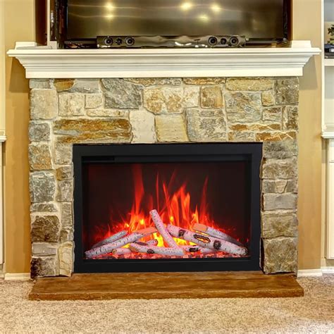 Amantii Traditional Series 33-Inch Built-In Electric Fireplace - TRD-33 