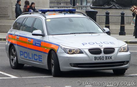 Bu60 Bxk A Met Police Bmw 525d Armed Response Unit On Patrol In Central