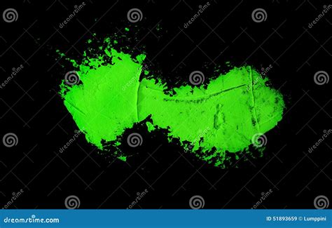 Green Spot On A Black Background Abstract Stock Illustration