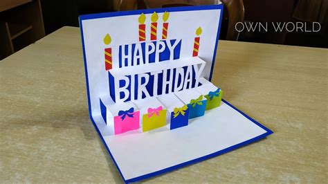 How To Make A Pop Up Card With Construction Paper Easy Brown Youris1946