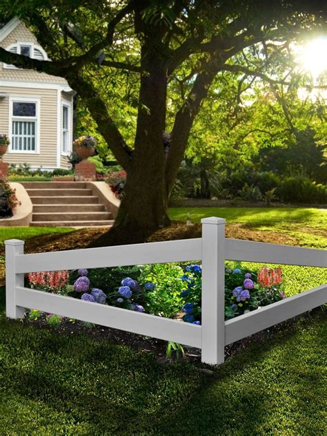 Make the gate(s) or opening wider or narrower. Split Rail Corner Vinyl Fence | Gardener's Supply in 2020 | Garden fence panels, Corner ...