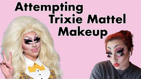 First Time In Drag But Its Trixie Mattel Makeup Youtube