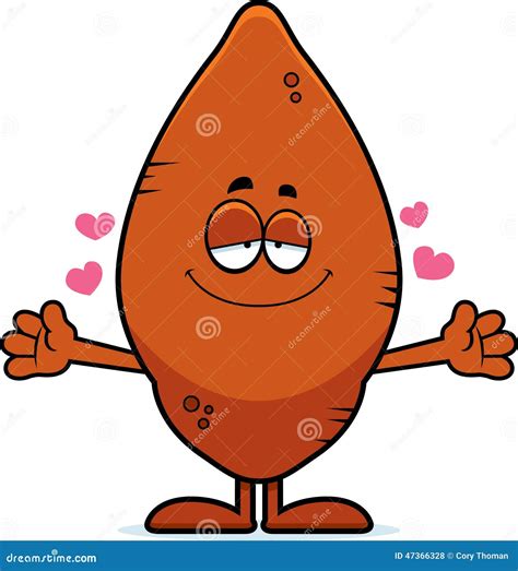Cartoon Sweet Potato Hug Stock Vector Image 47366328