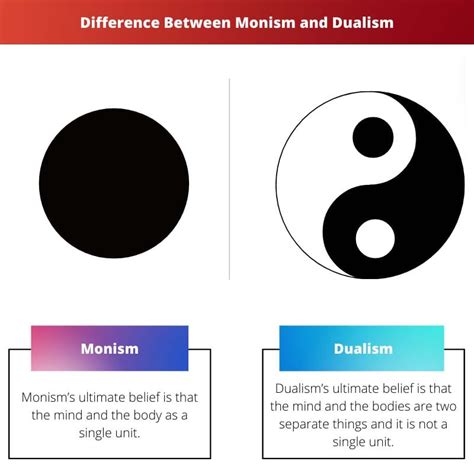 Monism Vs Dualism Difference And Comparison