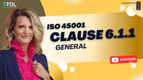 Iso 45001 Clause 611 General Actions To Address Risks And