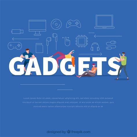 Free Vector Gadgets Word Concept