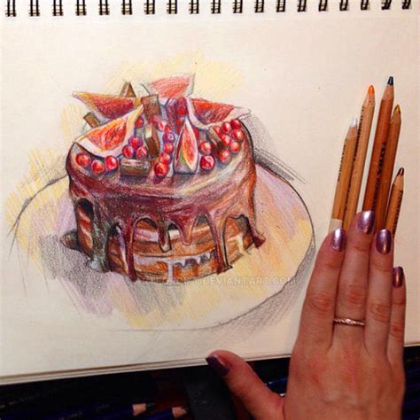 Color Pencil Cake By Artforgift On DeviantArt