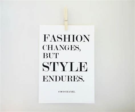 Fashion Changes Coco Chanel Quote By Sacred And Profane Designs
