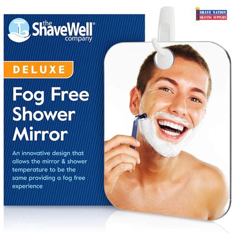 Shave Well Deluxe Fog Free Shower Mirror Shave Nation Shaving Supplies®