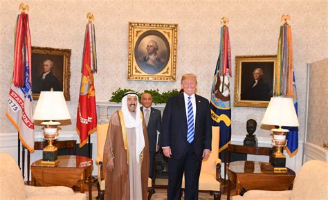 His Highness The Amir Us President Hold Talks At Oval Office Embassy