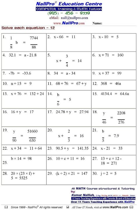 In grade 7, instructional time should focus on four critical areas: Grade 10 Algebra Worksheets Pdf | Briefencounters