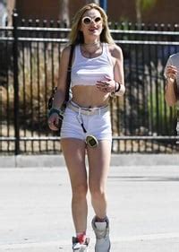 Bella Thorne With Her Puffy Nips Out At Six Flags