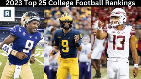 2023 Top 25 College Football Rankings Way Too Early Youtube