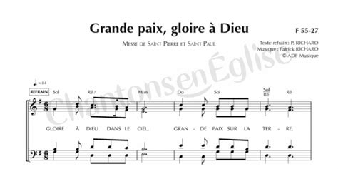 Chantons En Eglise Messe De Saint Pierre Et Saint Paul Grande Paix