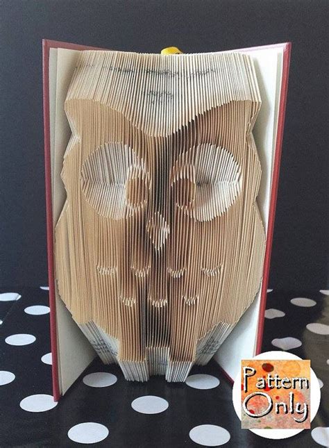 Hallo, ich würde meiner mutter gerne zum muttertag ein gefaltenes bich. Owl Folded Book Art Pattern | Bastelbücher, Bücher falten ...