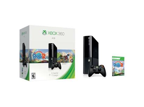 Microsoft Xbox 360 4gb System Console With Peggle 2 Bundle