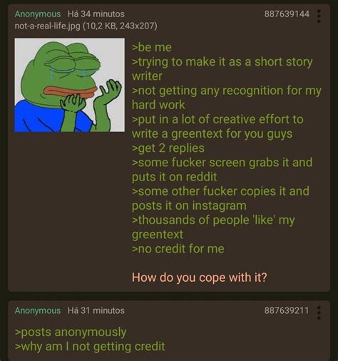 Anon Is Not Getting Credit R Greentext Greentext Stories Know
