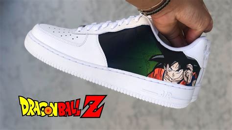 Anime #dragonballz #custom etsy.com/shop/dripservedcreation in this video i customized white low nike air force 1s. Dragon Ball Z Goku Nike Air Force 1