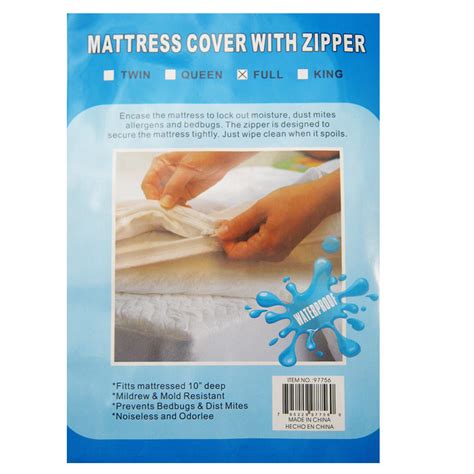 full size bed mattress cover zipper plastic waterproof bed bugs protector mites ebay