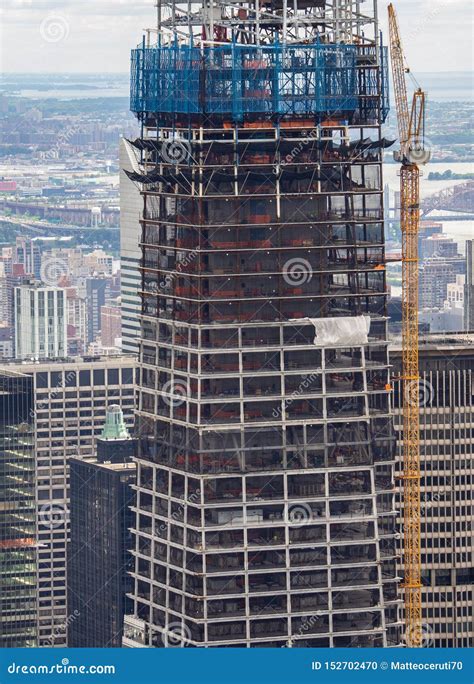New York Ny Usa New Skyscrapers Under Construction Stock Photo