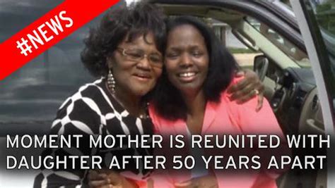 Emotional Moment Mum Meets Daughter For First Time 50 Years After