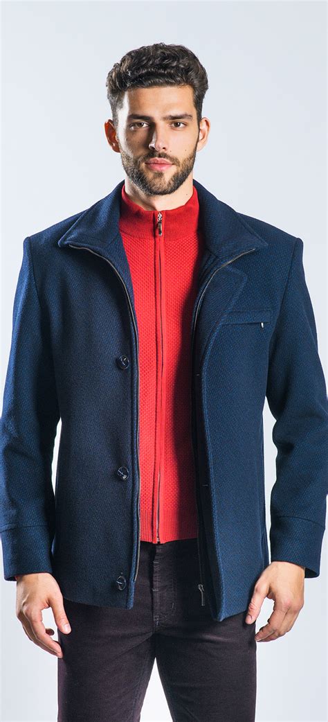 Blue Winter Jacket Outerwear E Shop Uk