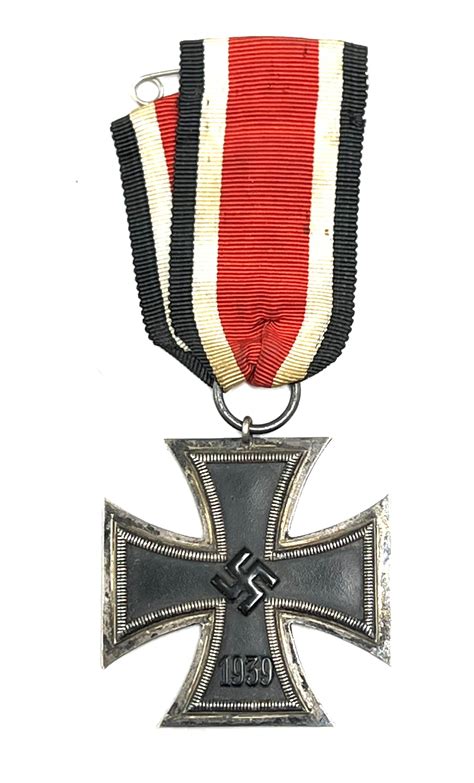 Ww2 German Iron Cross 2nd Class With Ribbon Enemy Militaria