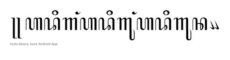 Kaligrafi Aksara Jawa Adigang Adigung Adiguna