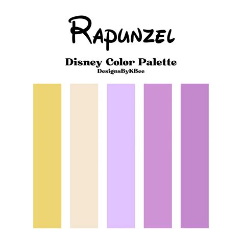 Rapunzel Disney Color Palette Disney Colors Movie Color Palette Disney Princess Colors
