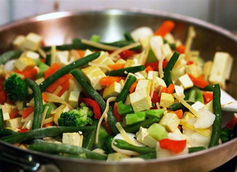 Place on cutting board between paper towels; Tofu and Veggie Stir-Fry | Quick, Low-Cal Vegetarian Meals (Made With a Little Help) | POPSUGAR ...