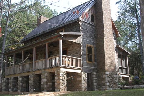 The property has lake views. Eagles Nest at High Falls - Restoration Log Cabin Rentals ...