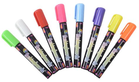 8 Pack Fluorescent Liquid Markers Dry Erase Boards Style 1