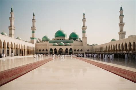 Premium Ai Image Photo Prophet Muhammed Holy Mosque In Medina Ksa