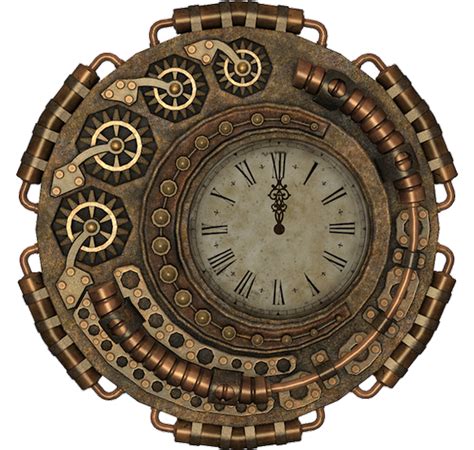 Tube Steampunk Horloge Png Steampunk Clock Png