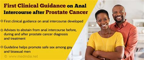 First Clinical Guidance To Address Anal Intercourse After Prostate Cancer