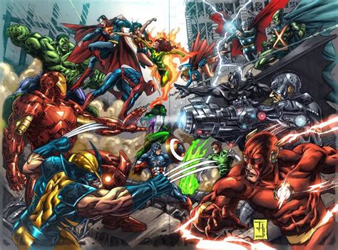 Justice League Vs Avengers Comics Marvel Versus Dc Dc Comics Vs