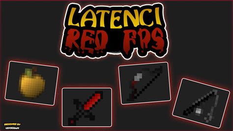 Minecraft Pvp Texture Pack Latenci Red Fpsbluedeww 50k Red Edit