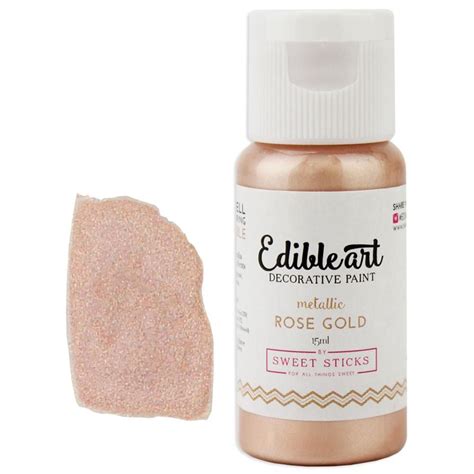 Check spelling or type a new query. Rose Gold Metallic Edible Paint | Edible paint, Edible art ...