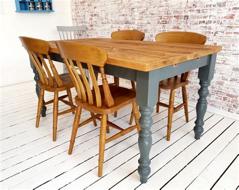 Extendable Dining Table Rustic Farmhouse Reclaimed Wood