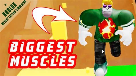 Gaining The Biggest Muscles In Roblox Weight Lifting