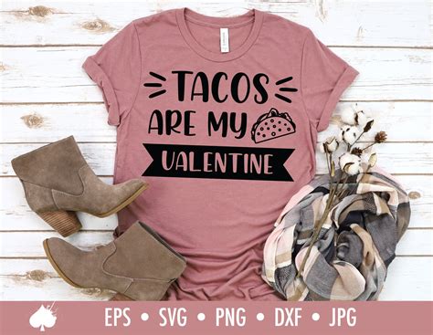 Tacos Are My Valentine Svg Eps Png Dxf Jpg Valentines | Etsy