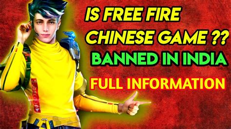 Pubg mobile india has been banned from relaunching in the country by the government and this has stalled their plans to comeback into the … is free fire Chinese game || free fire banned in india ...