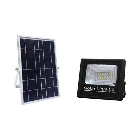 Wall Mounted 10w Solar Flood Light With Switch Control Duke Lighting